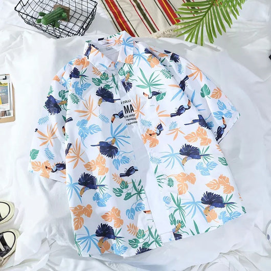 Camisa Estampada de Manga Corta para Hombre - Image 26