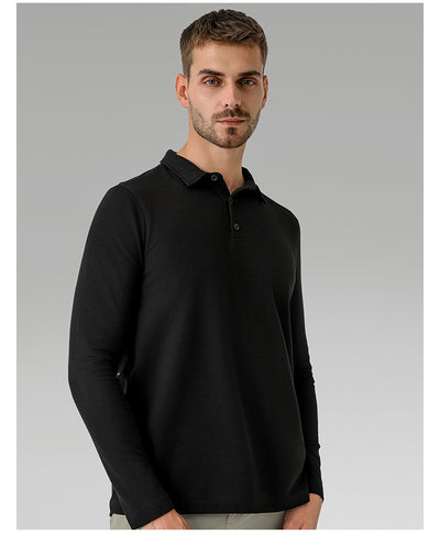Polo Deportivo Manga Larga Transpirable Secado Rápido para Hombre - Image 12