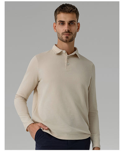 Polo Deportivo Manga Larga Transpirable Secado Rápido para Hombre - Image 15