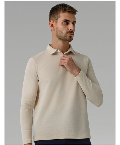 Polo Deportivo Manga Larga Transpirable Secado Rápido para Hombre - Image 17