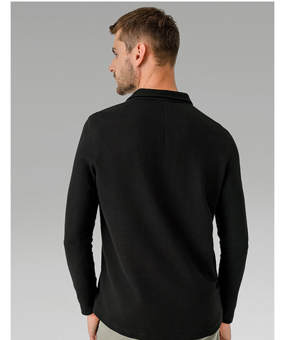 Polo Deportivo Manga Larga Transpirable Secado Rápido para Hombre - Image 18