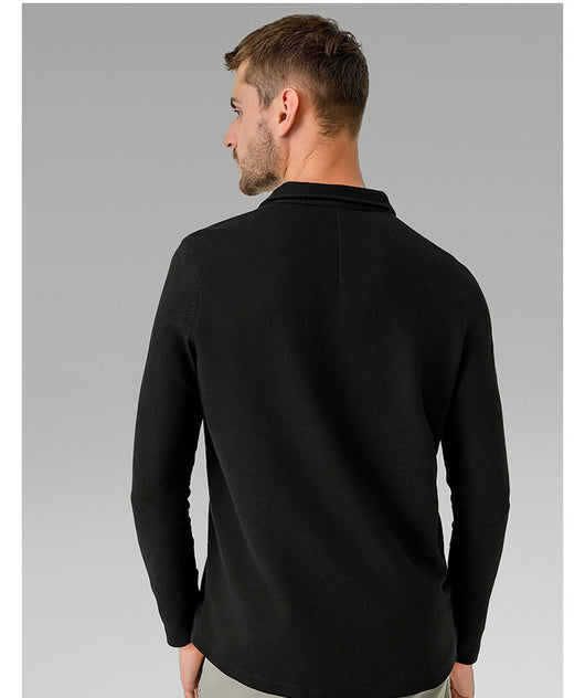 Polo Deportivo Manga Larga Transpirable Secado Rápido para Hombre - Image 18