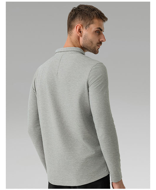 Polo Deportivo Manga Larga Transpirable Secado Rápido para Hombre - Image 19
