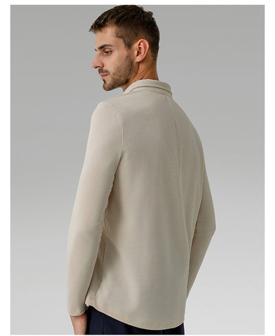 Polo Deportivo Manga Larga Transpirable Secado Rápido para Hombre - Image 20