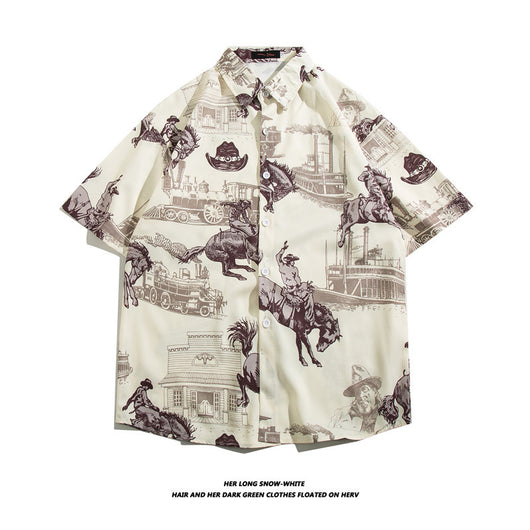 Camisa Hawaiana de Seda Helada para Hombre - Image 36