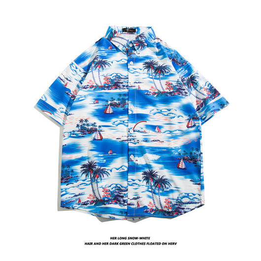 Camisa Hawaiana de Seda Helada para Hombre - Image 43