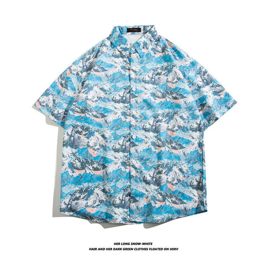 Camisa Hawaiana de Seda Helada para Hombre - Image 44