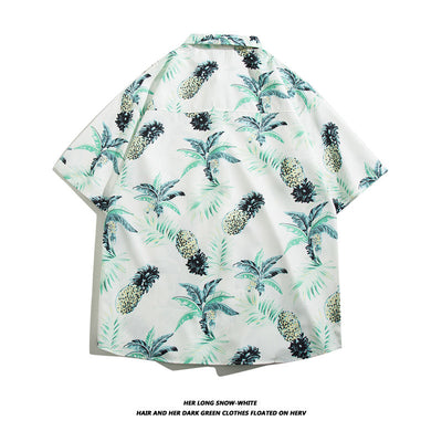 Camisa Hawaiana de Seda Helada para Hombre - Image 47