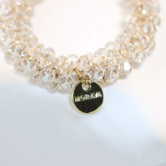 Anillo de Cabello Cristal Perla con Banda Elástica Trenzada - Image 28