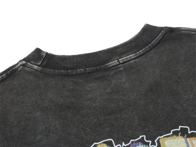 Camiseta Estampada Diablo Melancólico de Manga Corta para Hombre - Image 34