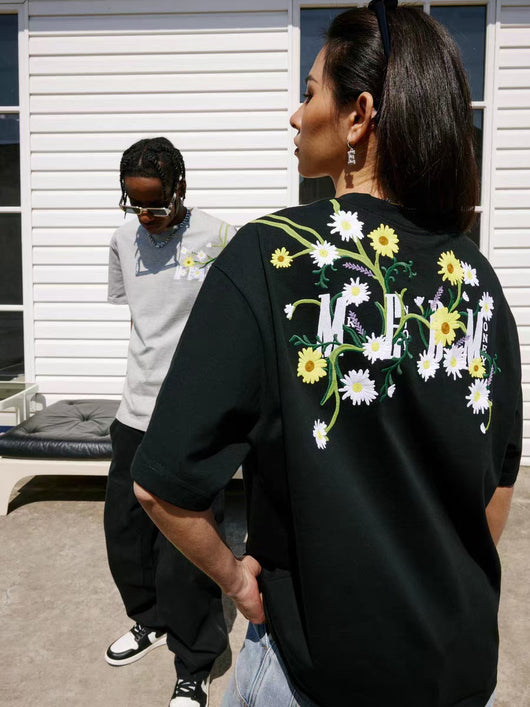 Playera Estival para Hombre con Bordado de Flores - Image 19