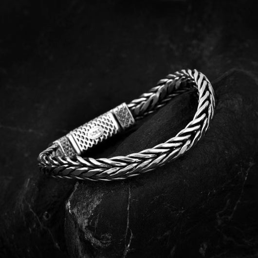 Pulsera Dragón Estilo Oriental Plata 925 Tejida a Mano Signo Zodiacal - Image 15