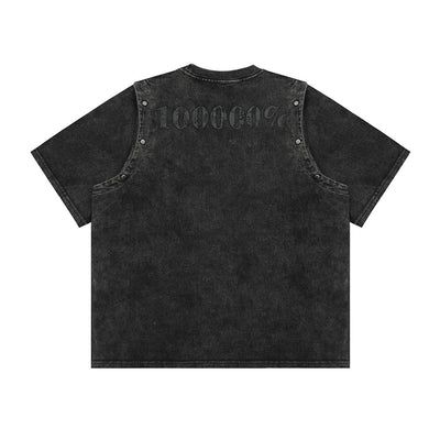 Playera Personalizada Punk con Letras para Hombre - Image 23