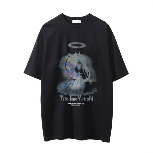 Camiseta Estampada Desgastada para Hombre - Image 16