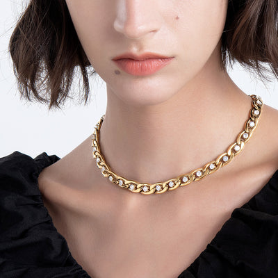 Collar de Acero Titanio con Garra de Diamante y Cadena - Image 8
