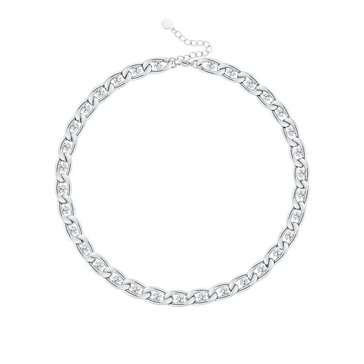 Collar de Acero Titanio con Garra de Diamante y Cadena - Image 9