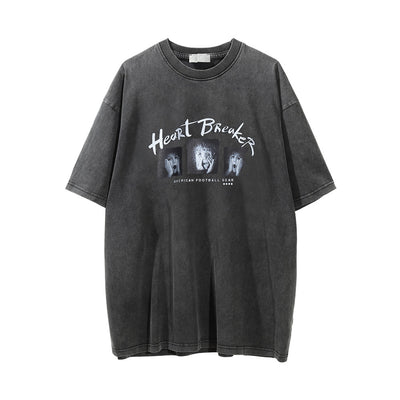 Camiseta Estampada Lavada Vintage para Hombre - Image 15