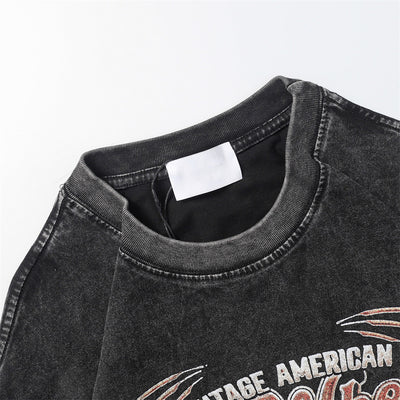 Camiseta Manga Corta con Estampado Retro Paisajista para Hombre - Image 27