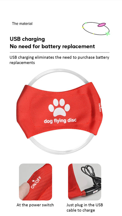 Disco Volador LED Luminoso para Perros - Juguete Interactivo Entretenimiento - Image 14
