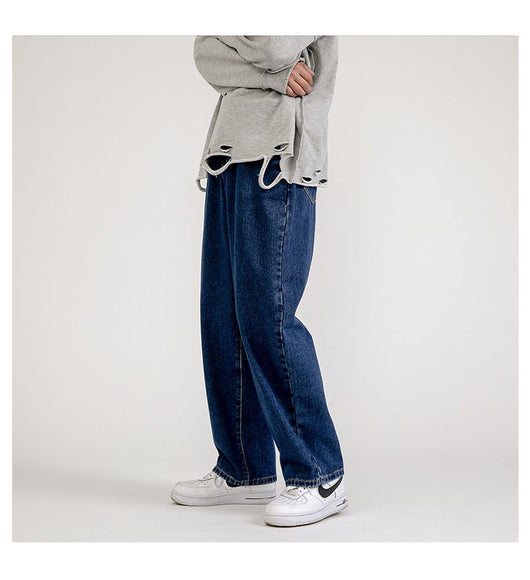Pantalones Vaqueros Rectos Holgados para Hombre - Diseño Versátil de Verano - Image 14
