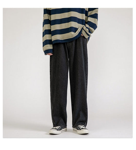 Pantalones Vaqueros Rectos Holgados para Hombre - Diseño Versátil de Verano - Image 23