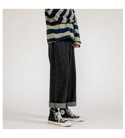 Pantalones Vaqueros Rectos Holgados para Hombre - Diseño Versátil de Verano - Image 24