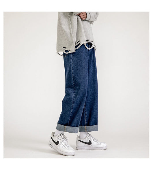 Pantalones Vaqueros Rectos Holgados para Hombre - Diseño Versátil de Verano - Image 25