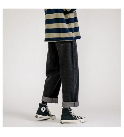 Pantalones Vaqueros Rectos Holgados para Hombre - Diseño Versátil de Verano - Image 27