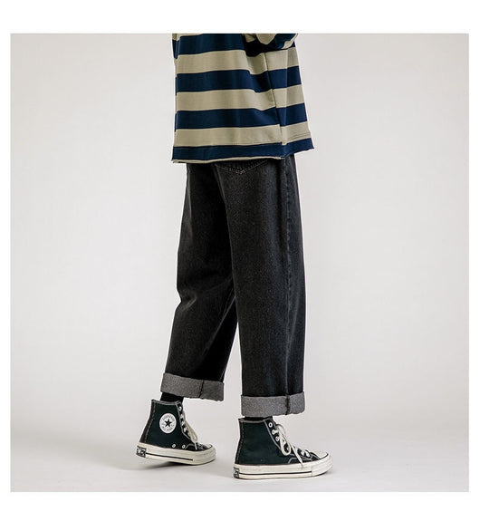Pantalones Vaqueros Rectos Holgados para Hombre - Diseño Versátil de Verano - Image 27