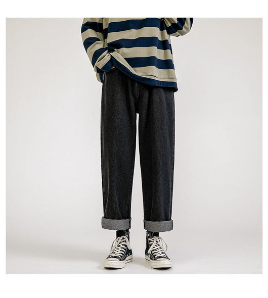 Pantalones Vaqueros Rectos Holgados para Hombre - Diseño Versátil de Verano - Image 30
