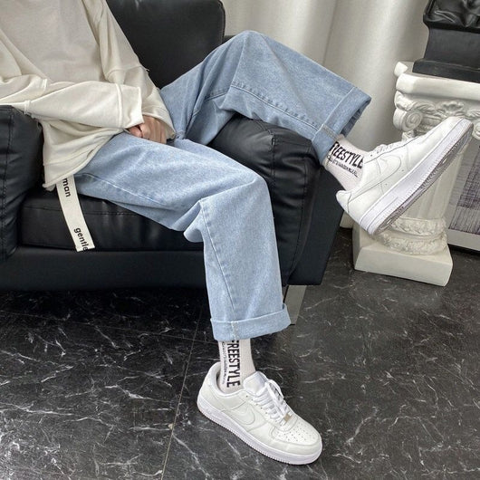 Pantalones Vaqueros Rectos Holgados para Hombre - Diseño Versátil de Verano - Image 33