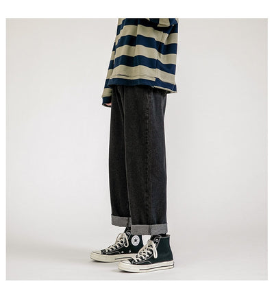 Pantalones Vaqueros Rectos Holgados para Hombre - Diseño Versátil de Verano - Image 34