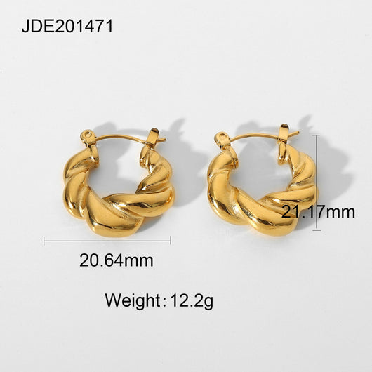 Aretes Circulares de Acero Inoxidable - Joyería Minimalista - Image 8