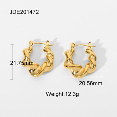 Aretes Circulares de Acero Inoxidable - Joyería Minimalista - Image 11