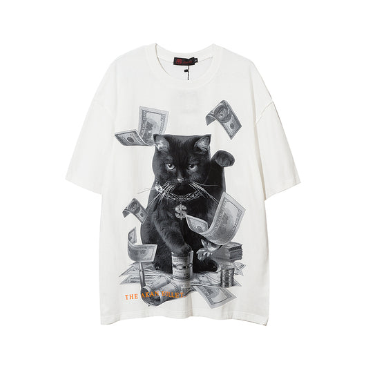 Playera Estampada con Gatos para Hombre - Image 29