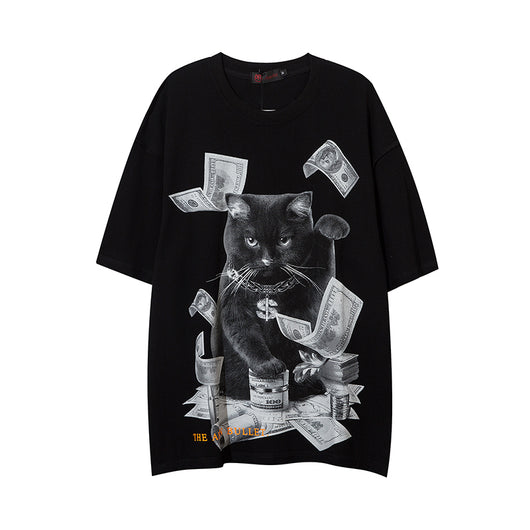 Playera Estampada con Gatos para Hombre - Image 33