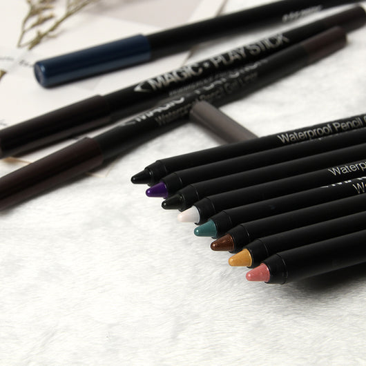Lápiz Delineador 12 Colores Perla para Ojos - Línea de Agua Sedosa - Image 17