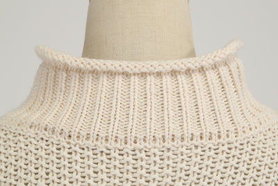Suéter de Cuello Alto Tejido para Mujer - Abrigo Casual de Invierno - Image 24