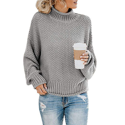 Suéter de Cuello Alto Tejido para Mujer - Abrigo Casual de Invierno - Image 32