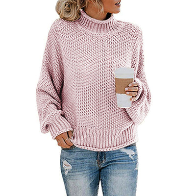 Suéter de Cuello Alto Tejido para Mujer - Abrigo Casual de Invierno - Image 34