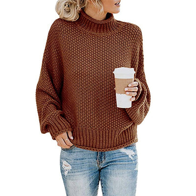 Suéter de Cuello Alto Tejido para Mujer - Abrigo Casual de Invierno - Image 35