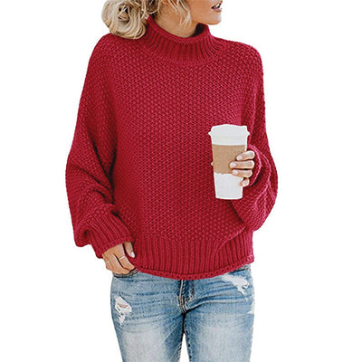 Suéter de Cuello Alto Tejido para Mujer - Abrigo Casual de Invierno - Image 41