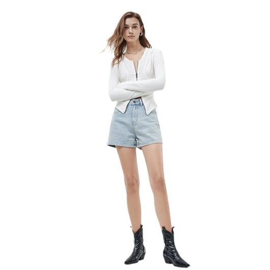 Shorts de Mezclilla Cintura Alta para Mujer - Image 13