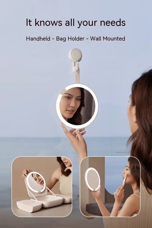 Espejo de Maquillaje LED con Luz Integrada Plegable - Set Regalo - Image 24
