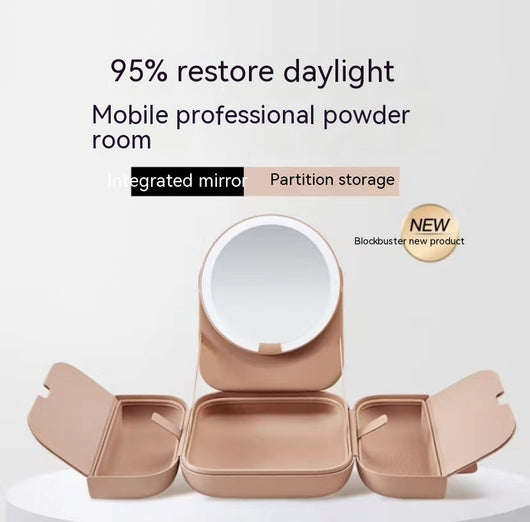Espejo de Maquillaje LED con Luz Integrada Plegable - Set Regalo - Image 35