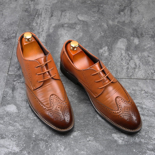 Zapatos de Cuero Formal para Hombre Talla Grande - Image 9