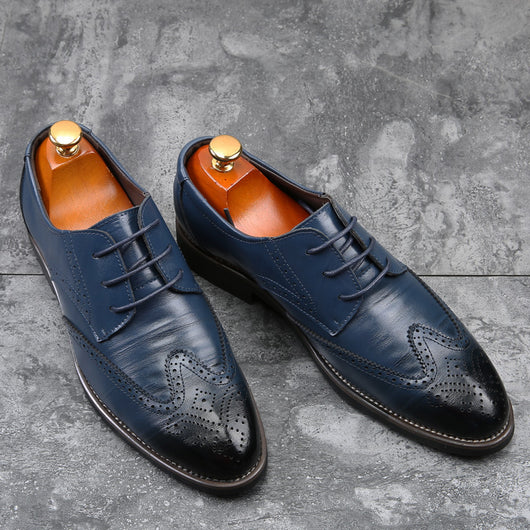 Zapatos de Cuero Formal para Hombre Talla Grande - Image 12