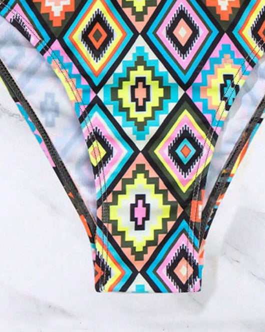 Bikini Sexy de Cintura Alta con Tirantes y Abertura - Image 14