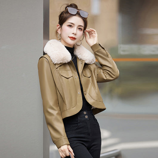 Chaqueta Motociclista de Cuero para Mujer - Versátil y Elegante - Image 19