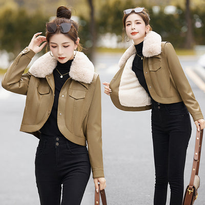 Chaqueta Motociclista de Cuero para Mujer - Versátil y Elegante - Image 20